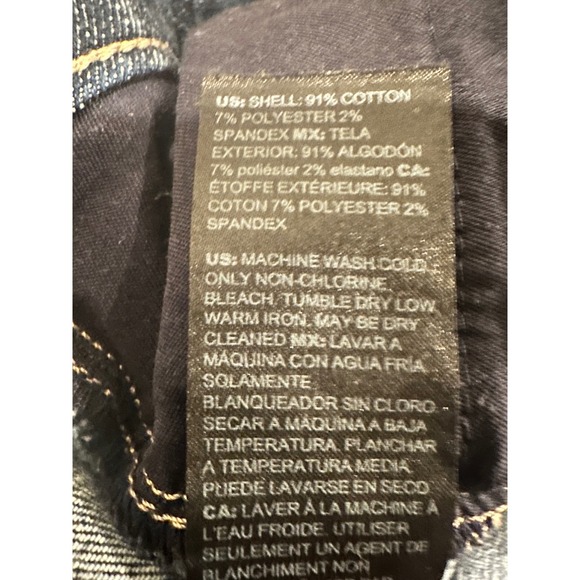 White House Black Market Mid Rise Girlfriend Jeans Dark Wash Size 6 - Picture 6 of 10